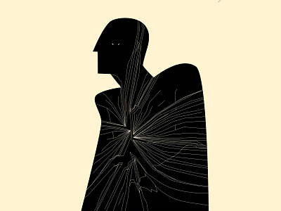 Shatter* abstract composition design editorial editorial illustration figure figure illustration illustration laconic lines mental minimal mirror poster psychological illustration psychology shatter
