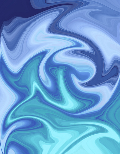 Serene Fluidity abstract digital painting