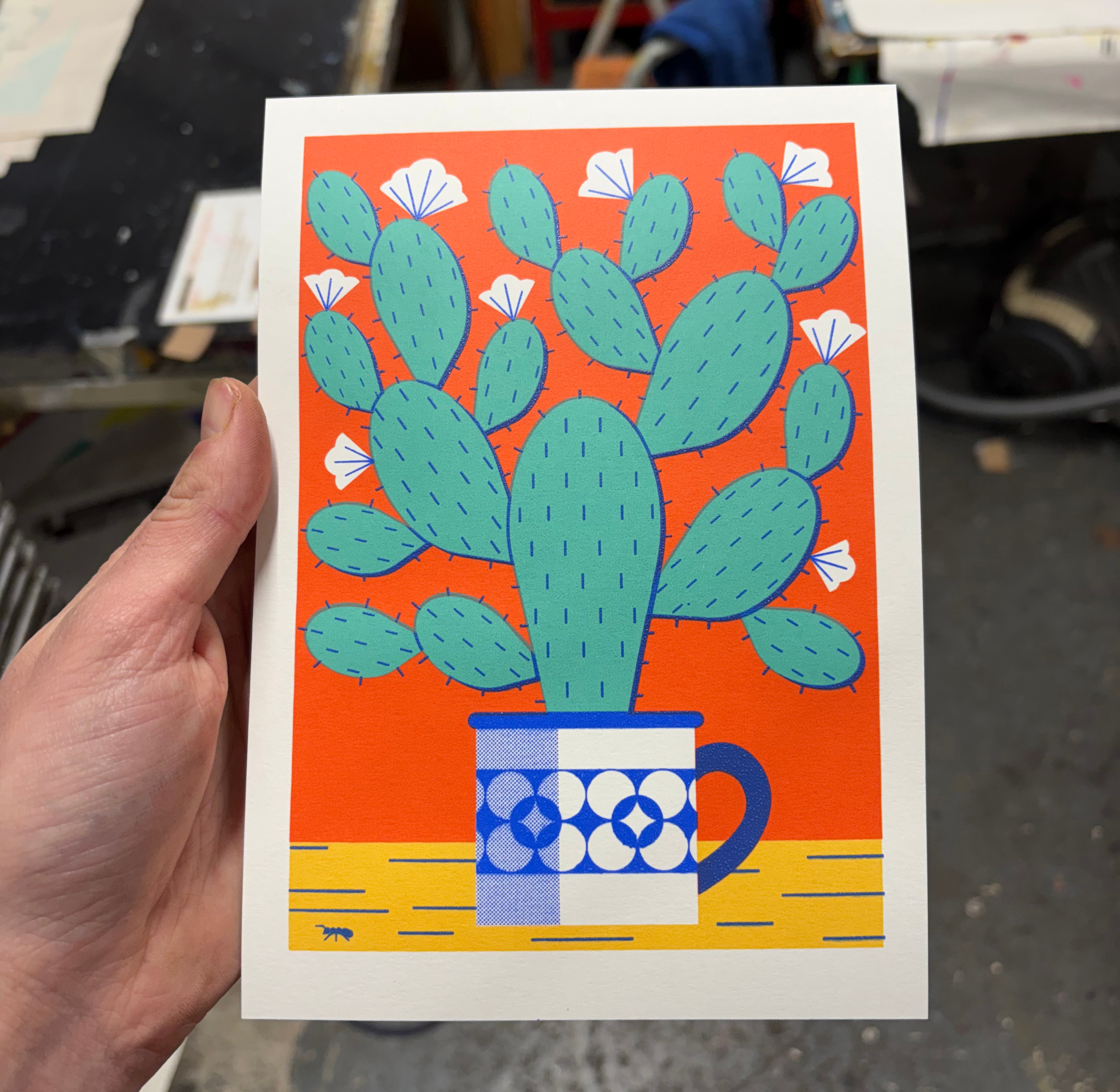 Cactus Screen print colour design editorial illustration illustration print print making printing screen print