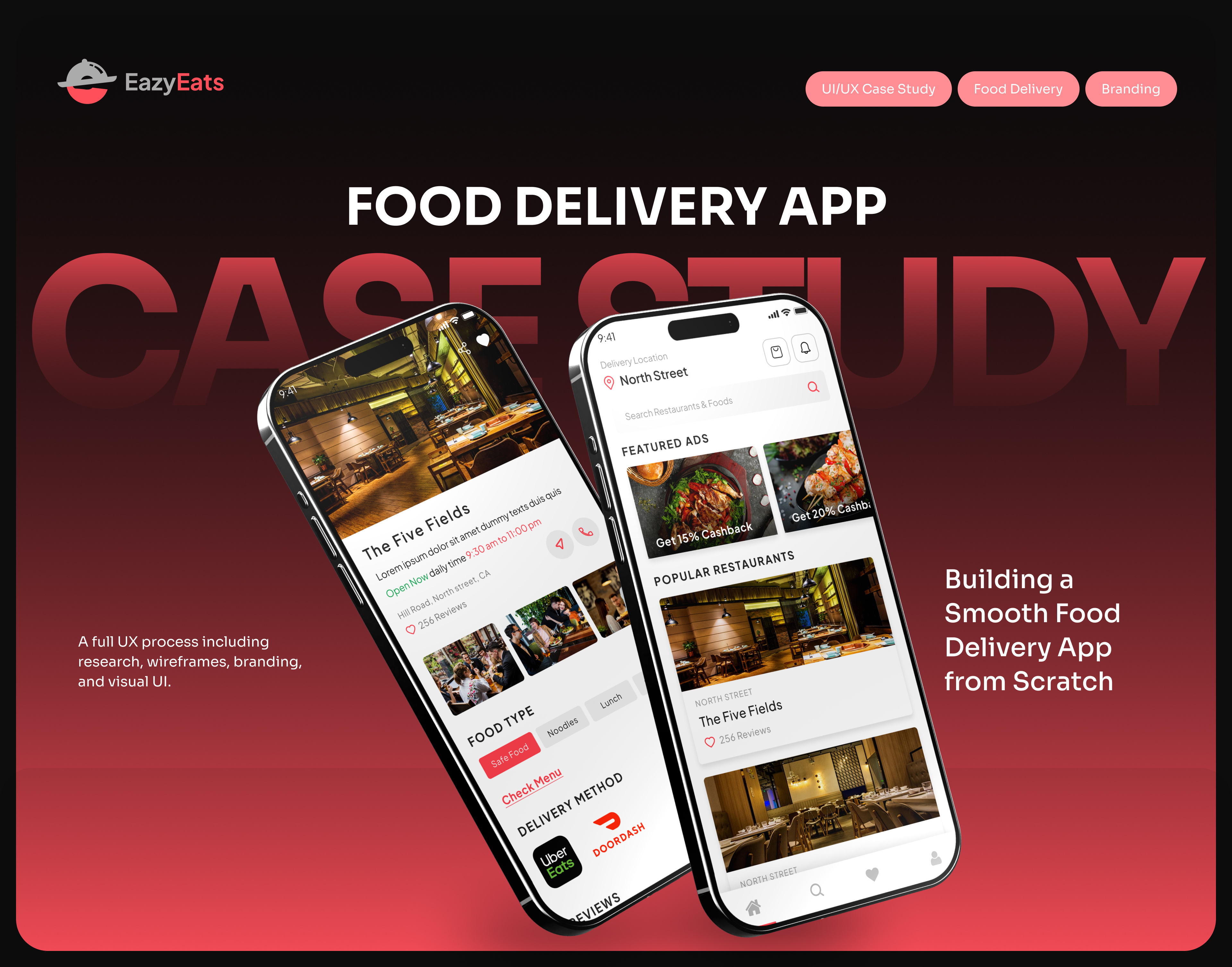 Food Delivery App Design app case study app userflow booking app case study checkout experience food app food courier app food delivery food delivery app food delivery service food order app grocery delivery app mobile app design mobile app uiux online food order payment wallet app saas website app sales inventory shop restaurant website ui ux