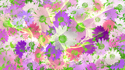 Springtime Reverie daisies digital painting flowers spring
