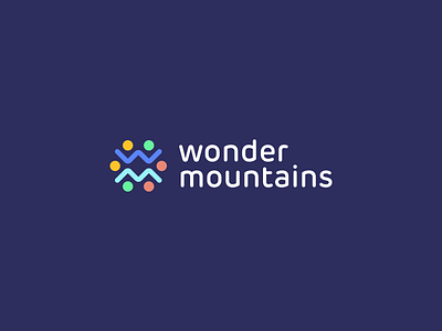 Abstract Logo Design - WM Monogram / People / Mountains abstract logo agency colorful design designer icon logo logodesign logotype m minimalistic logo modern monogram mountain mountain logo nature people symbol travel w