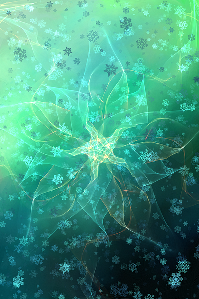 Flower of Ice digital painting flower ice