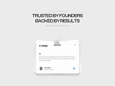 Client's testimonials feedback animation animation card flip cards feedback saas testimonials