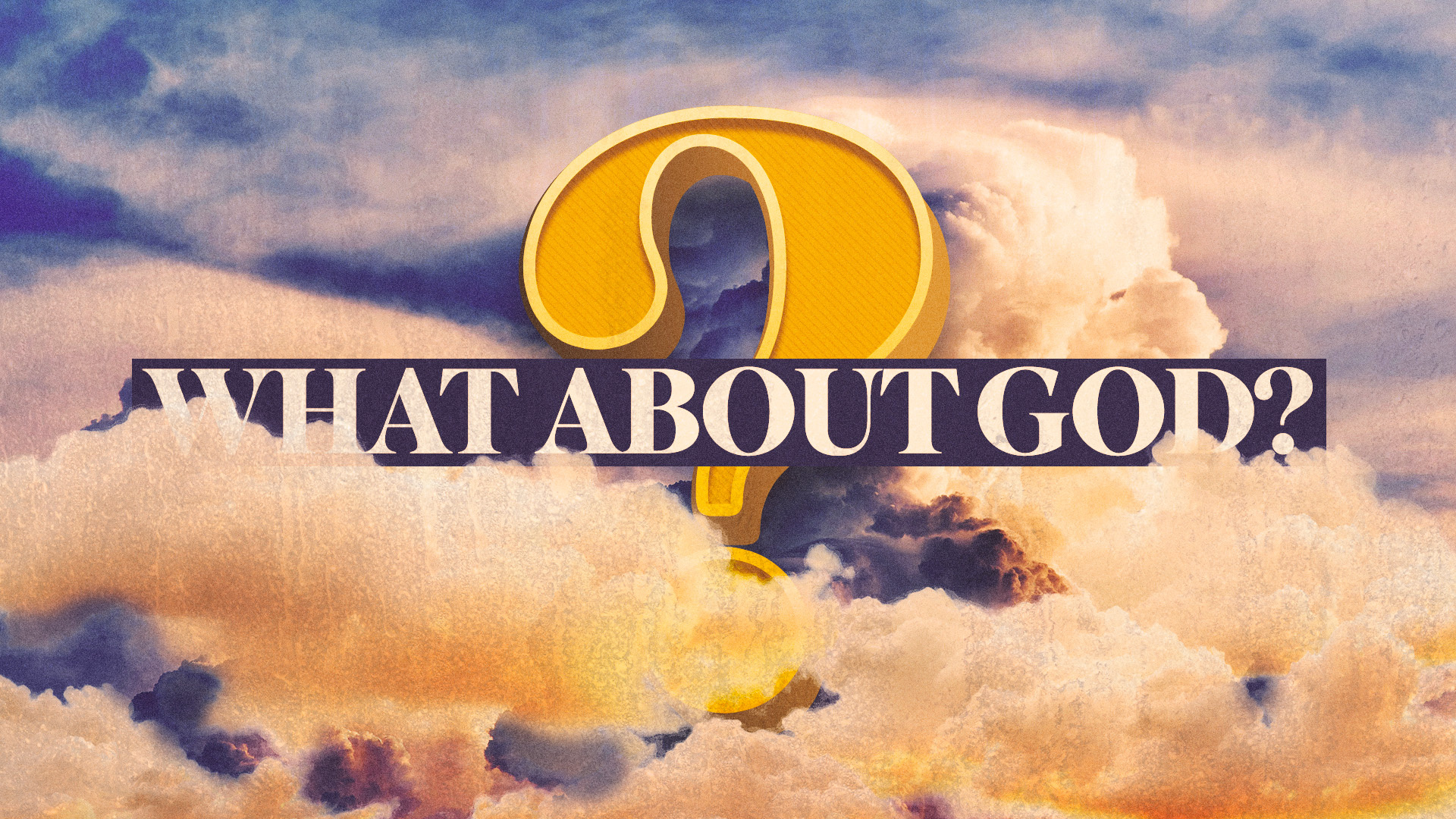 What about God? - Sermon Series branding church graphics design graphic design illustration logo sermon series