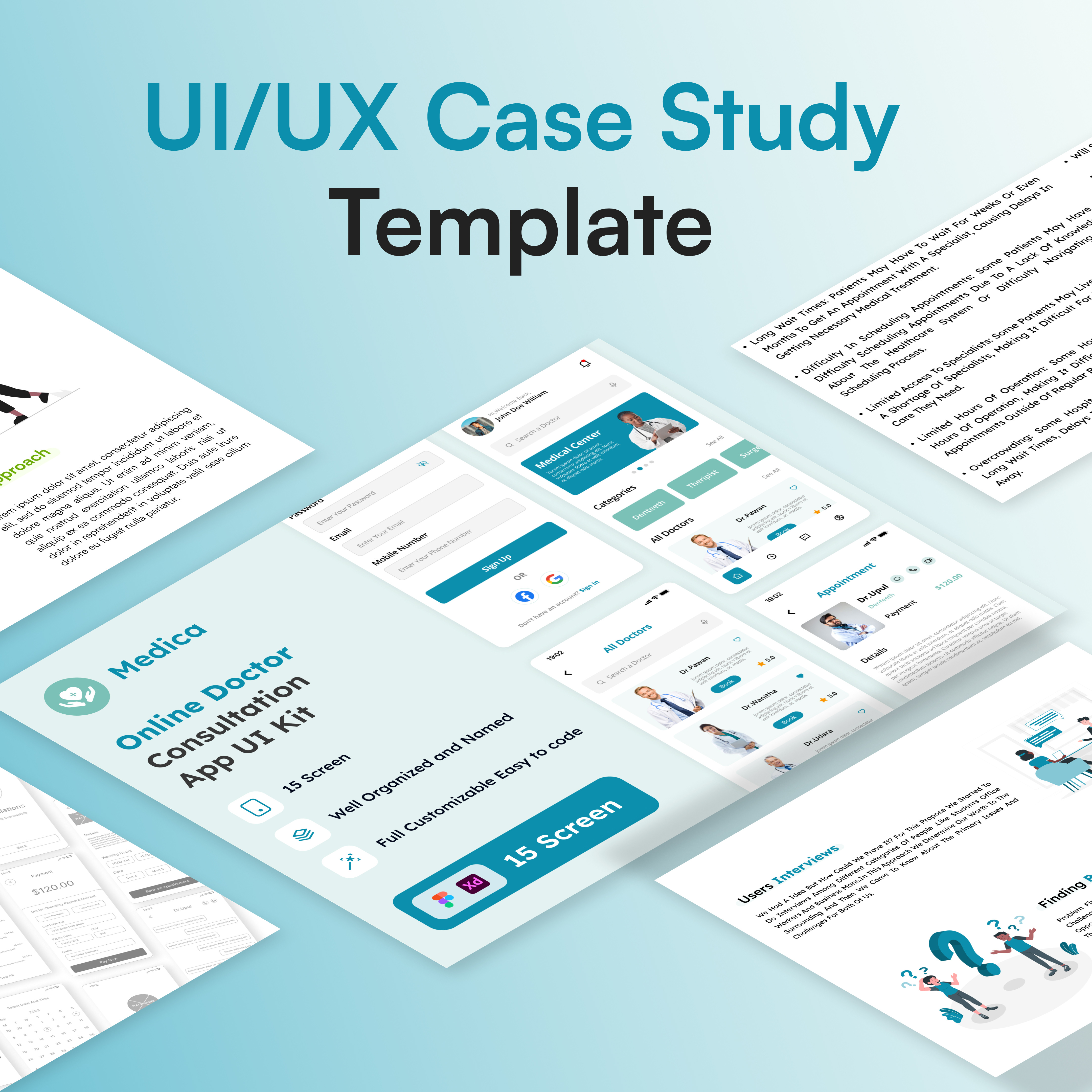 Online Doctors Consultation App animation branding doctor consultation doctors figma design health tech healthcare app medical app online doctor app patient app telemedicine ui ui design ux
