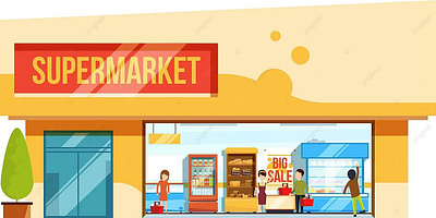 Super Merket Logo Design app branding design graphic design illustration logo typography ui ux vector