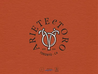 Ariete e Toro Circular Logo aries astrology brand design brand identity branding branding design hand drawn handdrawn identity design logo logo design logo designer logodesign minimal monogram retro taurus vintage visual identity zodiac