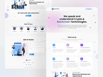 Cryptott – Blockchain Consultancy Website UI Design 🧠⛓️ agency website blockchain blockchain ui clean ui consultancy website crypto crypto consulting crypto website decentralized platform figma fintech futuristic ui landing page minimal design smart contract ui design ux design web design