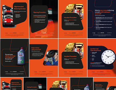 Auto car repair post design auto car branding design graphic design illustration poster desiign social media design