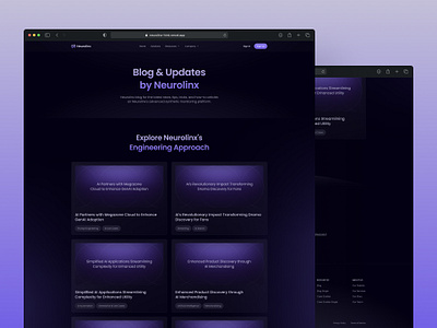 Neurolinx - AI Agency & Technology Startup Website Design agency agency website ai ai agency ai saas ai technology ai website clean dark website landing page saas saas startup saas website startup ui ux web design web3 website