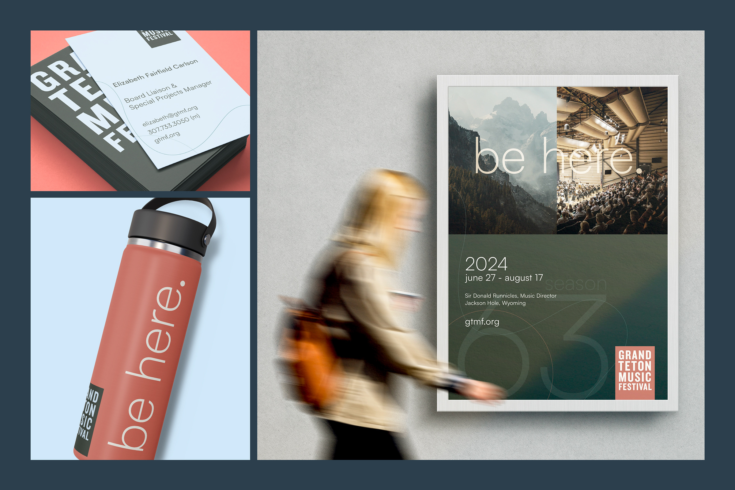 Example of Grand Teton Music Festival brand and website