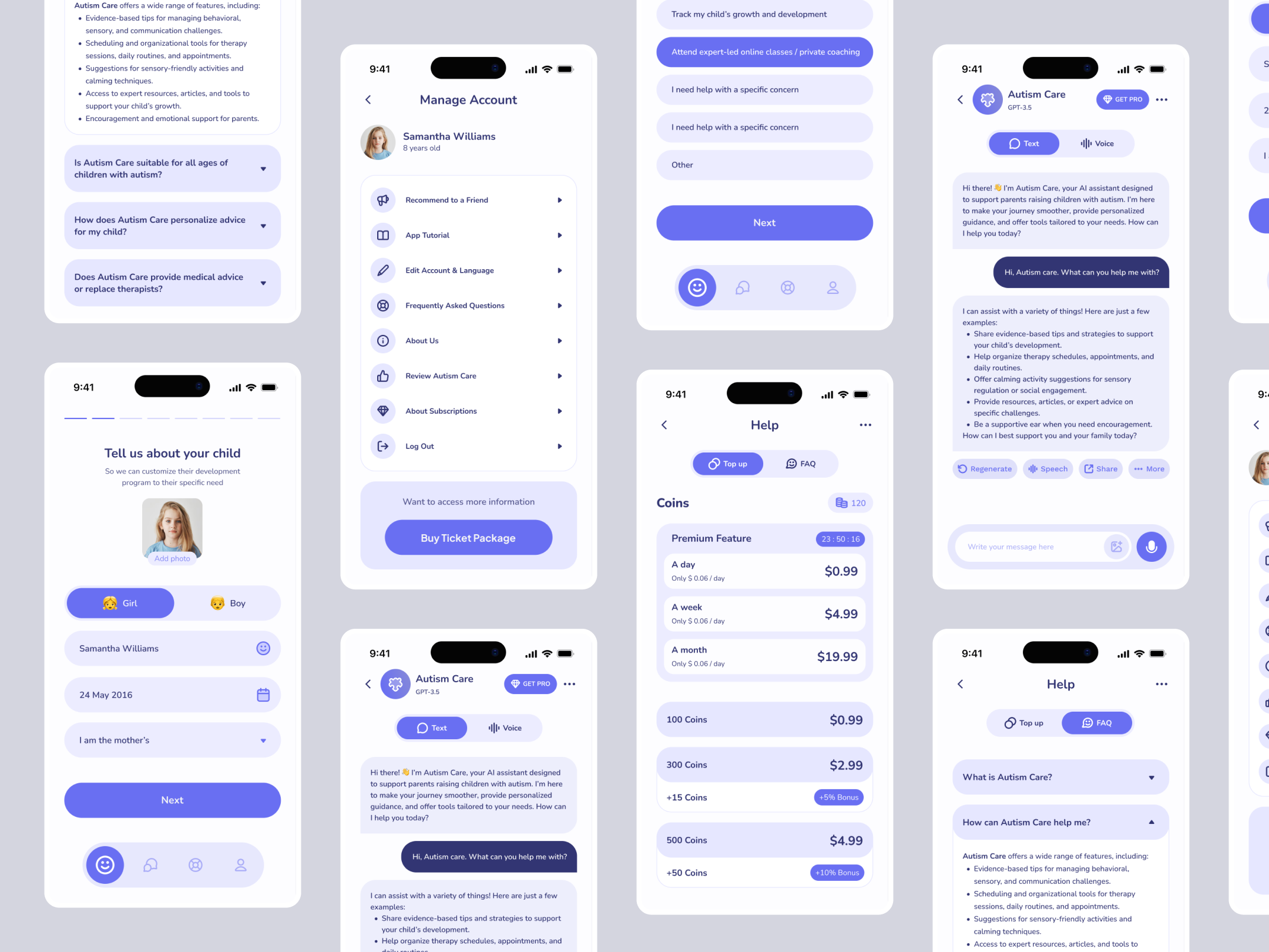 Calmy | Mobile App Design🥰 app autism branding care daily design emotional gentle kids mobile parenting peaceful routine service suarasa support supportive tools ui