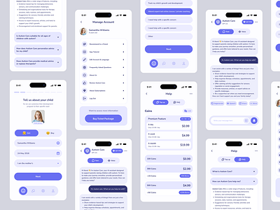Calmy | Mobile App Design🥰 app autism branding care daily design emotional gentle kids mobile parenting peaceful routine service suarasa support supportive tools ui