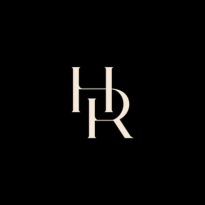 H+R MONOGRAM FOR FASHION BRAND brandidentity branding design graphic design logo monogram typography
