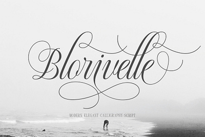 Blorivelle | Elegant Calligraphy boho font branding branding font calligraphy design elegant font graphic design luxury font modern font modern script script font typography wedding font