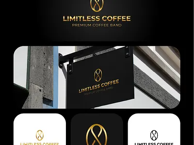 Creative, Minimal Limitless Coffee Logo design. 3d animation branding coffee creative design graphic design illustration limitless logo logo design minimal modern typography ui ux vector
