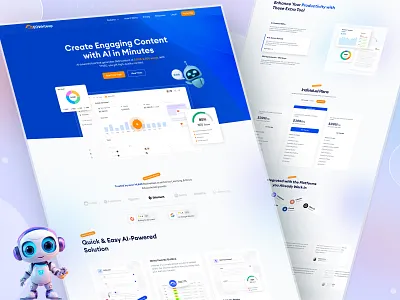 AI SEO Content Creator Platform – AI Writing Tool | Home Page aiuxdesign aiwritingtool contentcreatorui contentwritingtool dashboarddesign marketingtoolui saaswebdesign seoplatformui webappdesign