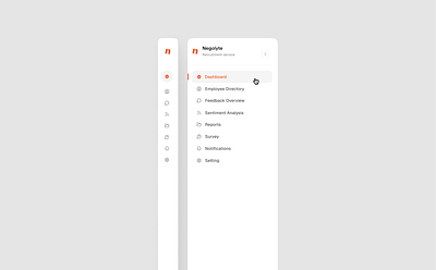 Side Navigation for an HR Dashboard dashboard design. design graphic design hr illustration product design side navigation ui ux