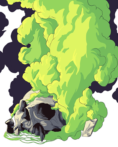 Burn Out book cover book illustration graphic design illustration movie poster poster skull