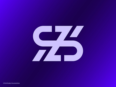 SZ Monogram Logo Mark Design brand logo branding branding designer chinthaka gunaratne design graphic design icon identity letter logo logo logo design logo designer logo mark logos mark monogram monogram creation monogram logo sz logo sz monogram