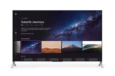TV Streaming App - UI Case Study graphic design ui
