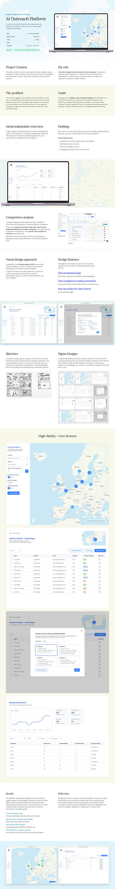 Custom AI Platform - UI Case Study graphic design ui