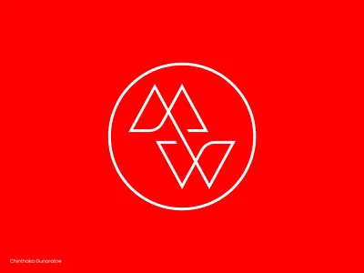MW Monogram Logomark Design brand brand designer brand logo branding chinthaka gunaratne design graphic design identity initial letters logo letter logo letter mark logo logo design logo designer logo mark monogram monogram logo mw logo mw monogram symbol