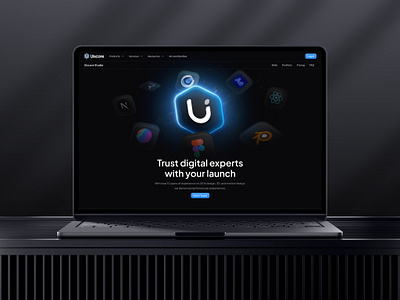 Uiscore x Custom Development animation app clean creative design hero landing minimal motion motion graphics ui uiscore ux web