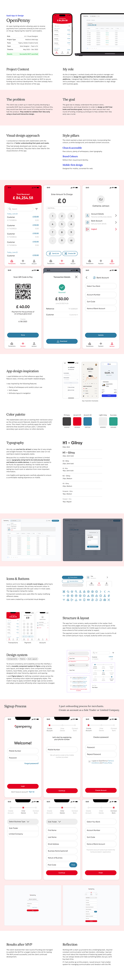 OpenPenny - SaaS UI Case Study graphic design ui