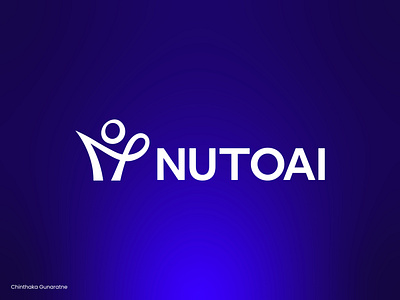 Nuto AI - Nutrition App Logo Design ai app app icon app logo app logomark brand designer branding chintahka gunaratne design fitness graphic design icon illustration logo logo design logo designer logo mark mark nutrition nutrition app