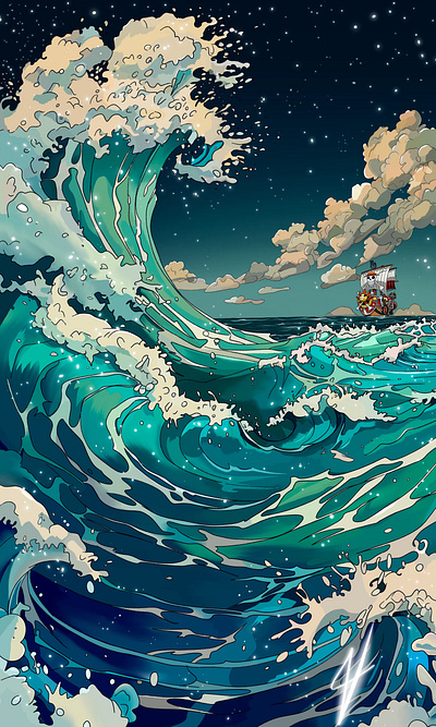 Adventure and Waves graphic design
