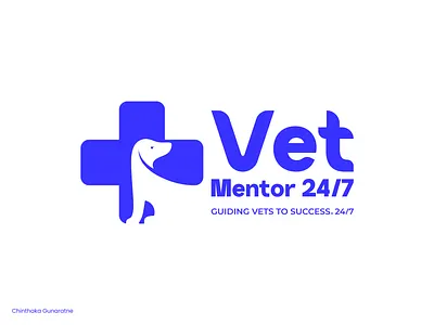 Vet Mentor 24/7 - Veterinary Logo animal care animal hospital logo brand brand designer brand identity branding chinthaka gunaratne dog graphic design icon identity illustration logo logo design logo designer logo mark logotype pet vet logo veterinary logo
