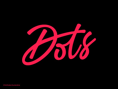 Dots Typography Logomark Design brand identity brand logo branding branding designer calligraphy logo chinthaka gunaratne design graphic design letter logo lettering logo lettermark logo logo design logo designer logos logotype signature logo typography logo wordmark wordmark logo