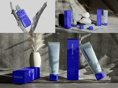 OpusGlow skincare Products label & packaging Design beauty brand identity cosmetics cream graphic design label design logo design packagedesign packaging packaging design print product packaging serum skincare tube typography