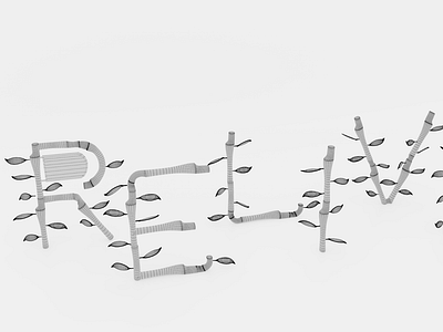Relive - Typographic Installation design installation design interactive interactive exhibit interactive structure modular modular installation modular typography nature public installation typographic installation typography