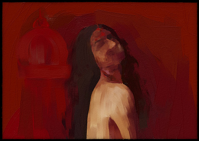 THE SUNSET FLOWER acrylic painting conceptual art digital art digital painting erotic art graphic design illustration traditonal painting