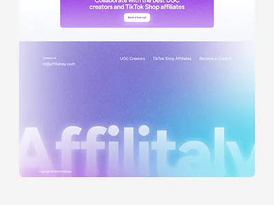 Footer design ai cta footer gradient saas ui ux website