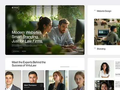 Virtulaw - Law Firm Website adviser advocate agency attorney company consultant digital agency homepage landing landing page law law firm lawyer modern portfolio professional ui ux web design website