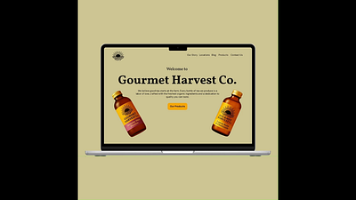 Gourmet Harvest ui ui design uiux user interface webdesign