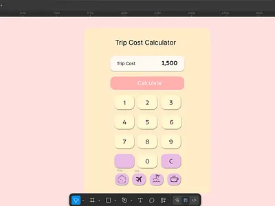 trip cost calculator . #DailyUI . challenge : #004 dailyui