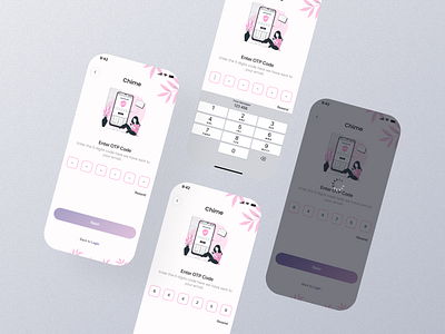 Enter OTP Mobile App Ui app enter otp enter otp app enter otp dashboard enter otp design enter otp details enter otp experience enter otp interface enter otp mobile enter otp option enter otp page enter otp screen enter otp setting enter otp ui enter otp view enter otp widget graphic design mobile screen ui