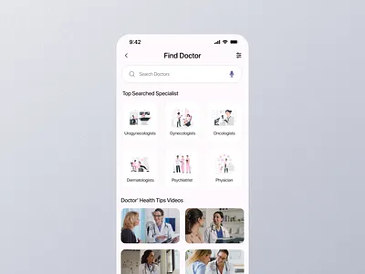 Find Doctor Mobile App Ui app find doctor find doctor app find doctor dashboard find doctor design find doctor details find doctor experience find doctor interface find doctor mobile find doctor option find doctor page find doctor screen find doctor setting find doctor ui find doctor view find doctor widget graphic design mobile screen ui