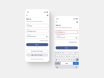 Sign up UI 001 dailyui ui