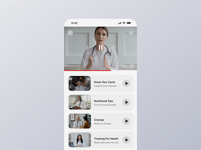 Health Tips Video Mobile App Ui app gealth tips dashboar graphic design health tip screen health tips health tips app health tips design health tips details health tips interface health tips mobile health tips option health tips page health tips ui health tips view health tips widget helath tips option mobile screen ui