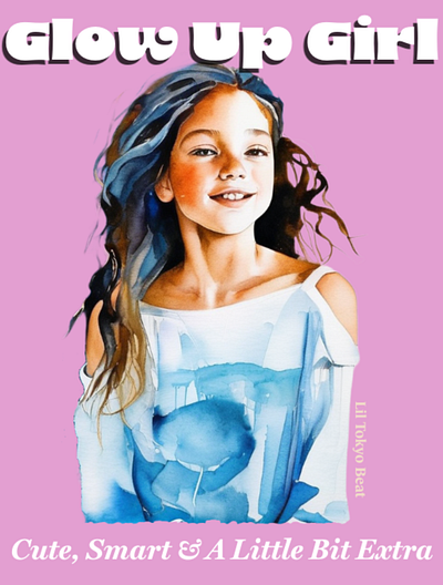 Tee Design - Glow Up Girl digital art graphic design illustration