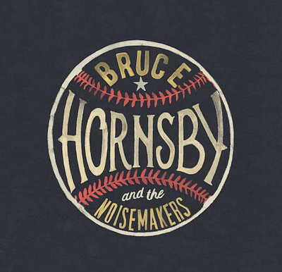 Bruce Hornsby official merchandise branding design graphic design hand done hand painted illustration logo print rock and roll t shirt graphic typography