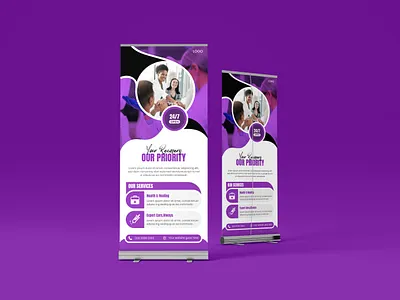 Medical Roll-up Banner Design dribbbledesign