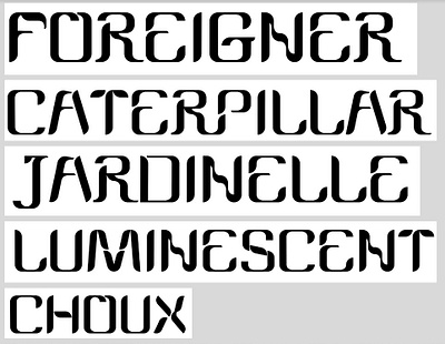 Jardinelle Type modular modular type modular typography type design typography