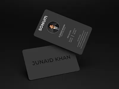 Business card design for Junaid Khan brand identity branding braphic design business card business card design business card designer creative business card logo logo design logo designer luxury business card modern business card name card professional business card vertical business card visiting card visual identity
